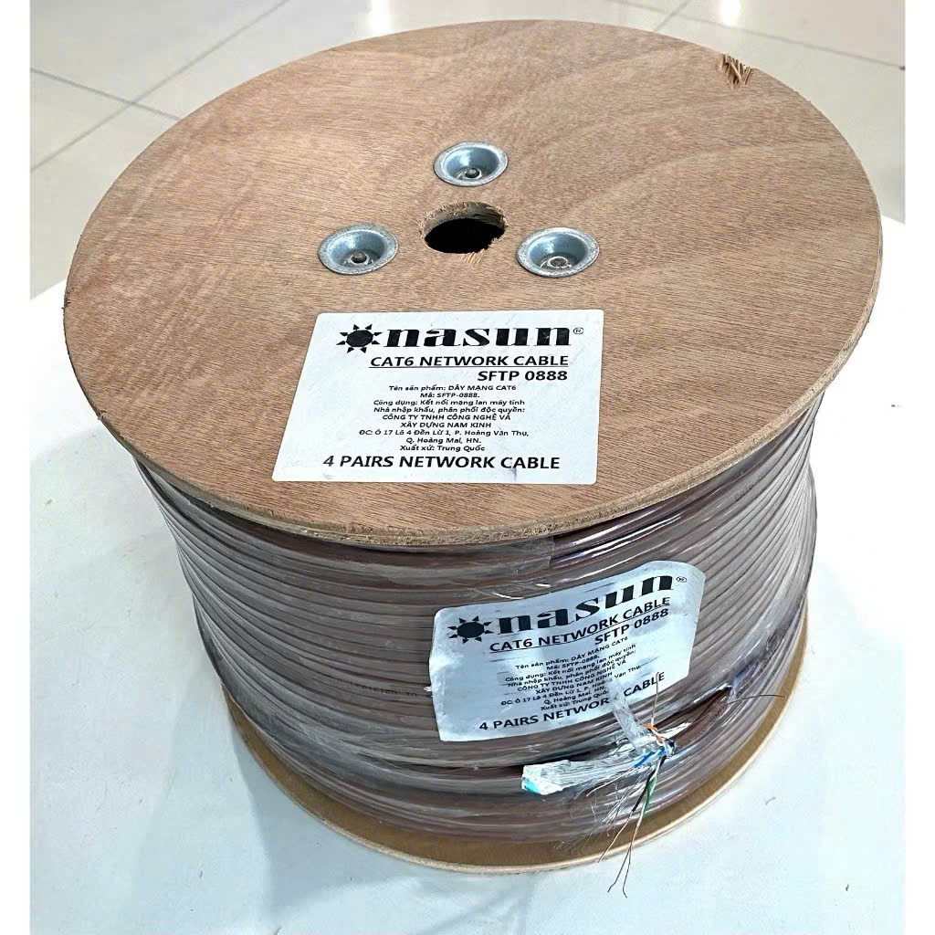 cáp mạng nasun cat6 chống nhiễu