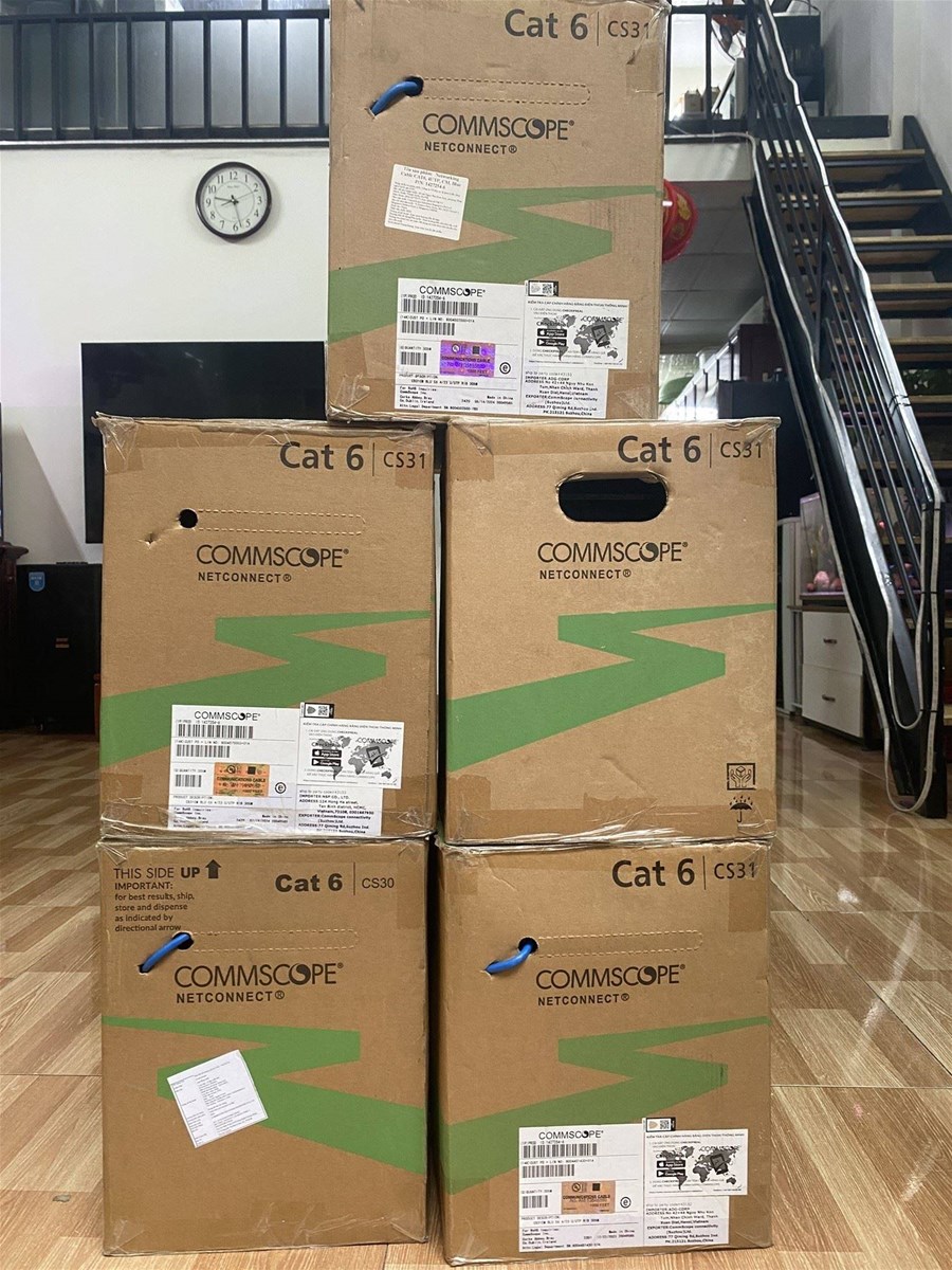 cáp mạng commscope cat6 utp phân phối bởi máy tính minh nhật
