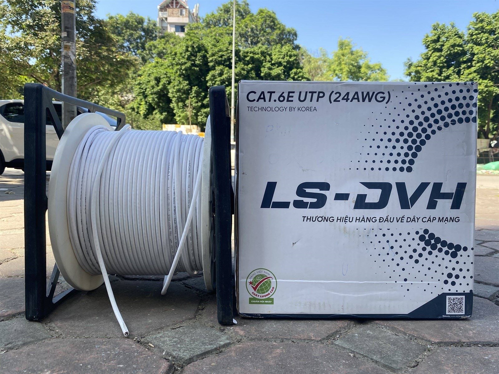 cáp mạng cat6e utp 24awg việt hàn