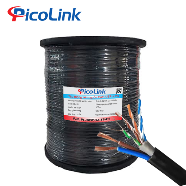 cáp mạng picolinkcat6 utp ngoài trời