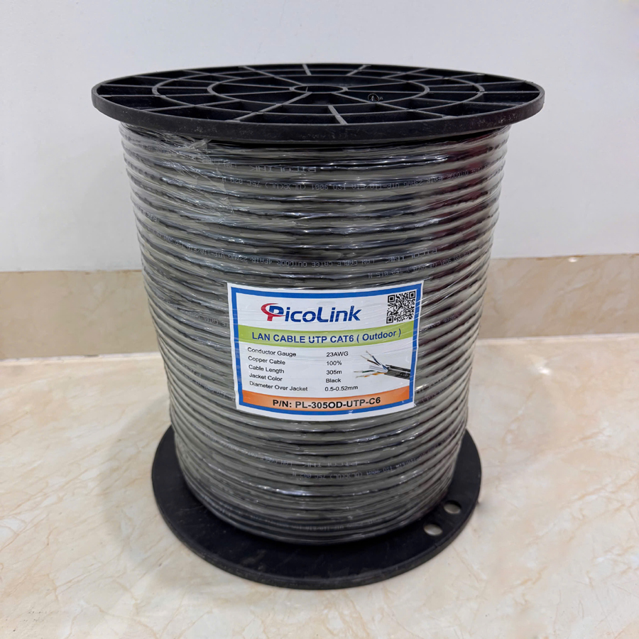 cáp mạng picolink cat6 utp ngoài trời