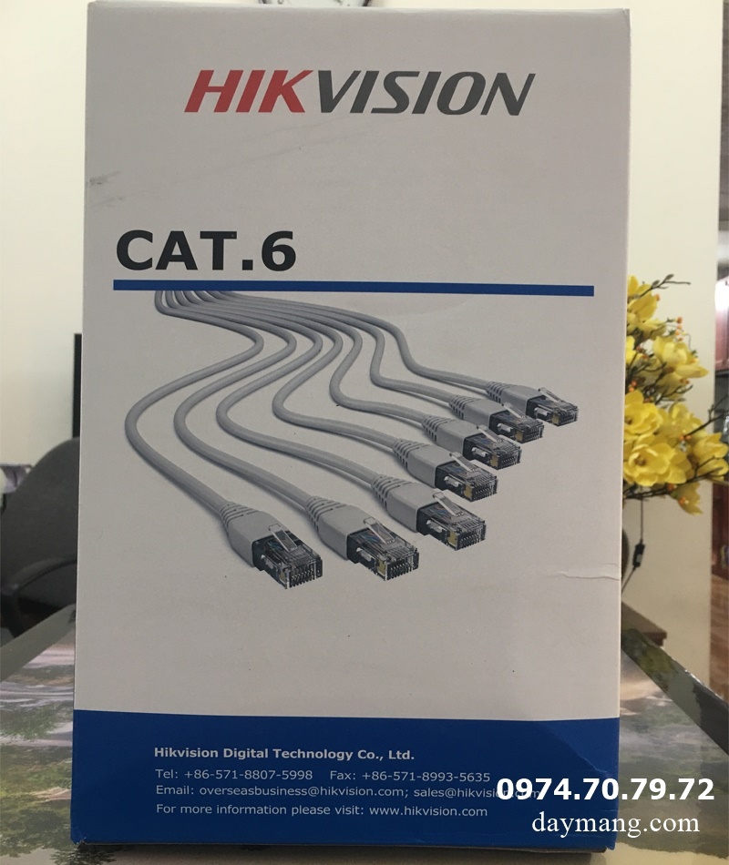 cáp mạng hikvision cat6 utp 2