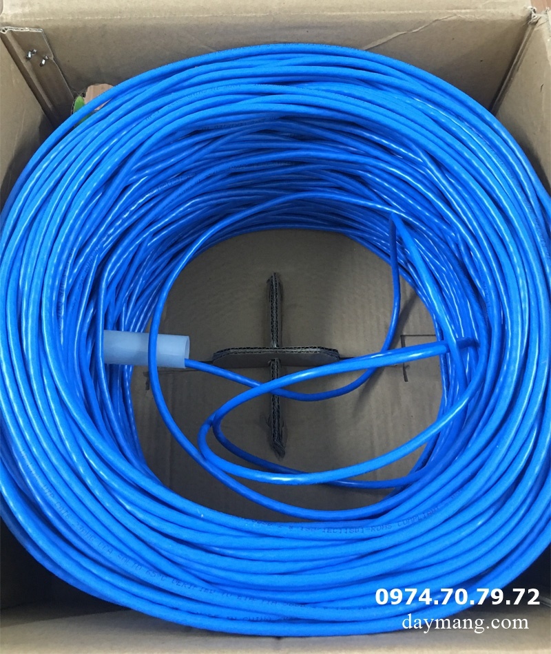 cáp mạng cat6e utp xanh dương