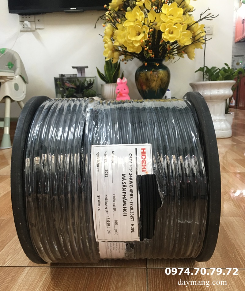 cáp mạng hideki ca6e ftp uotdoor