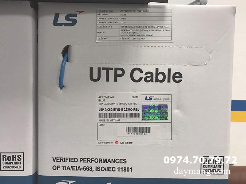 cáp mạng cat6 ls utp 2