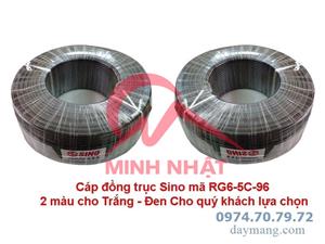 Cáp đồng trục Sino RG6 5C-FB lõi BC 96 sợi màu đen (200m)