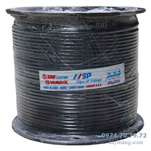 Cáp đồng trục Sino RG6 (5C-FB) lõi CCS 80 sợi màu đen 305m