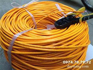 Cáp mạng cat6e 0907 vàng cam