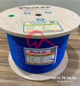 Cáp mạng Picolink Cat6e UTP màu xanh